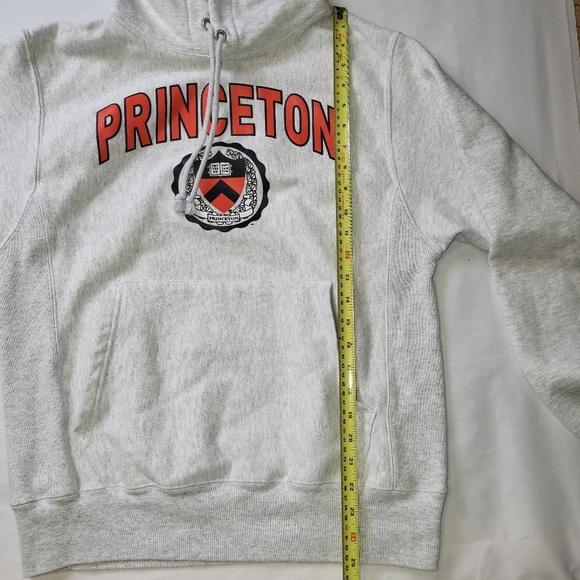 Champion Princeton Reverse Weave Hoodie Size Small Light Gray - Picture 7 of 12